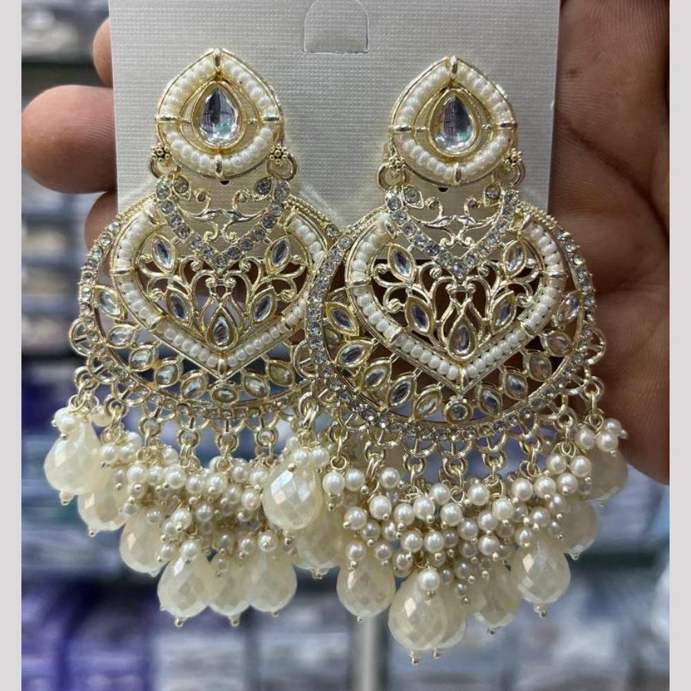 Kavita Art Luxury Kundan Stone And Pearl Ethnic Dangler Earrings