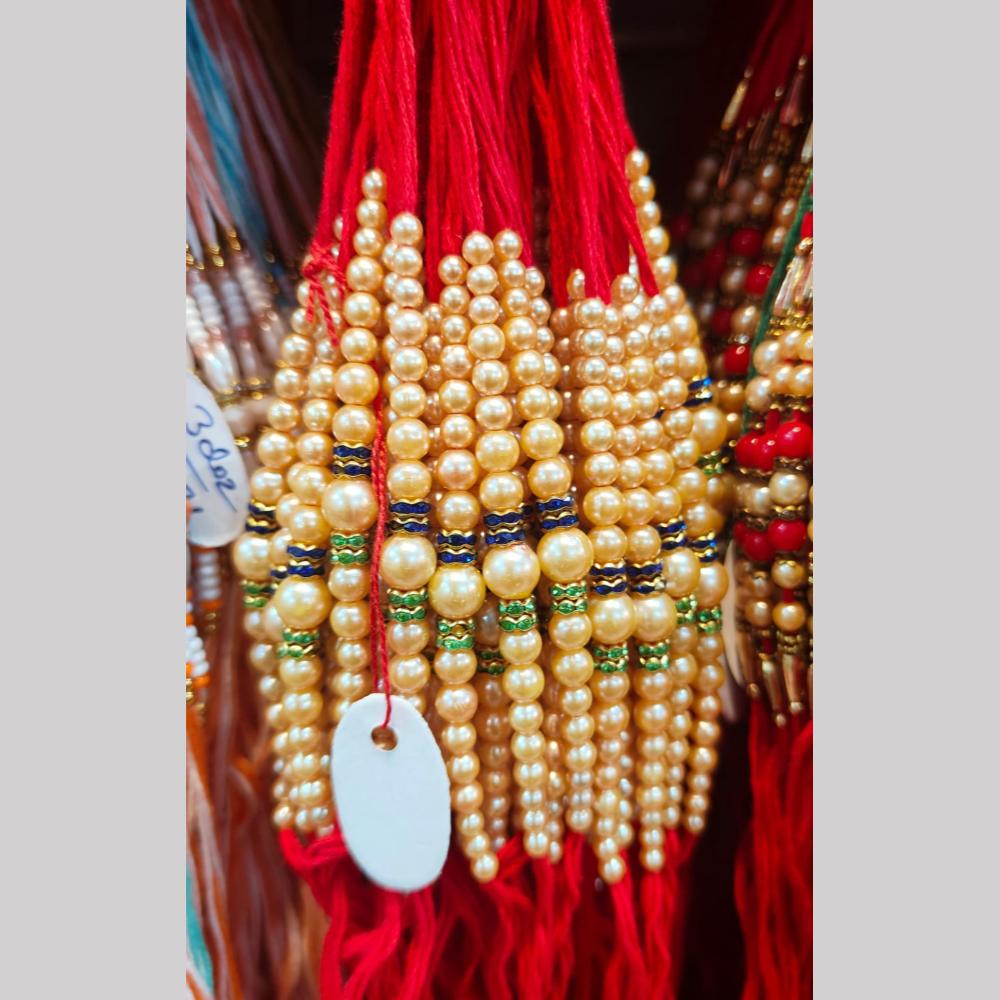 Kavita Art Pack of 12 Traditional Rakhi with Elegant Pearl Accents