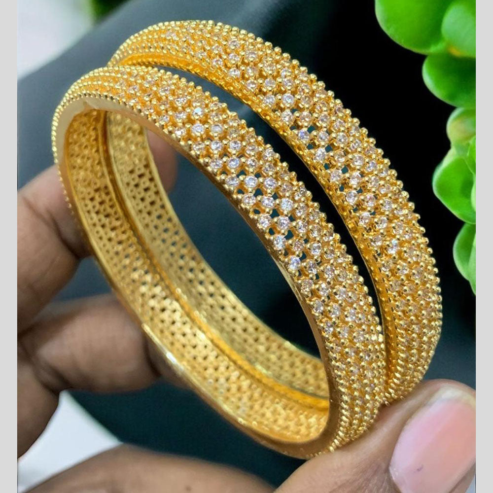 Darshana Jewels Gold Plated Austrian Stone Bangles Set
