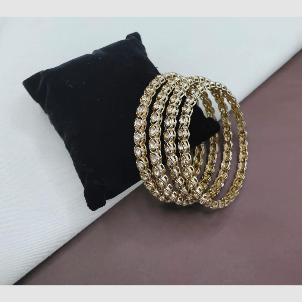 SNERA Elegant Austrain Stone Designer Bangles Set