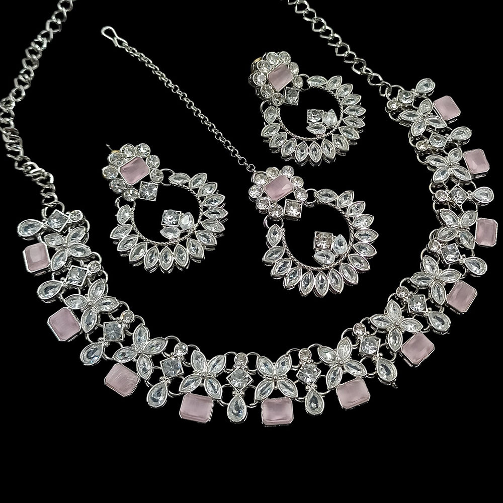 SNERA Sparkling Crytsal Stone Necklace Set