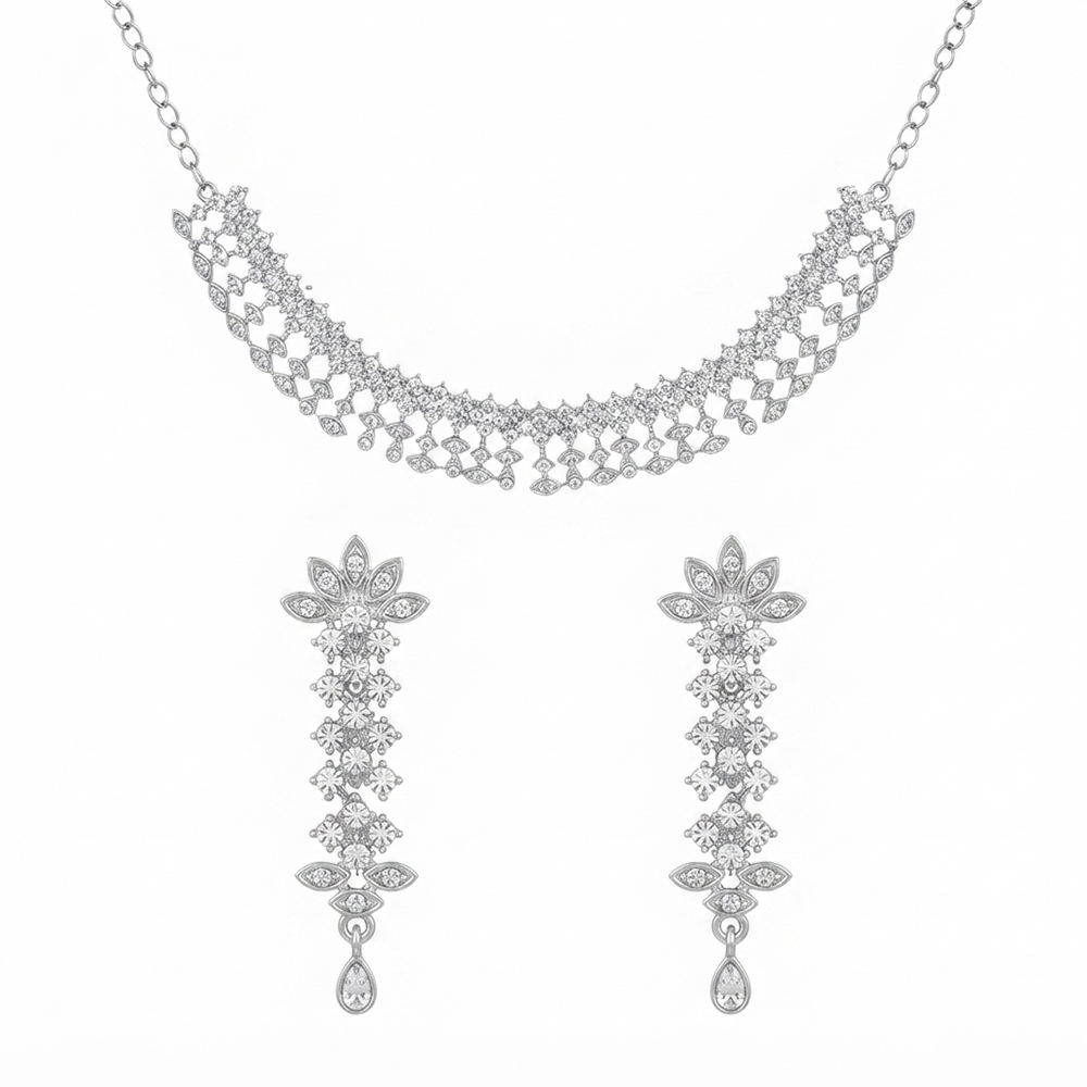 Darshana Jewels Festive Austrian Stone Statement Jewellery Set (Set of 3)