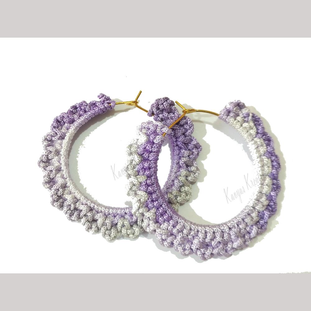Kavya's Kreation Handmade Thread Dangler Earrings