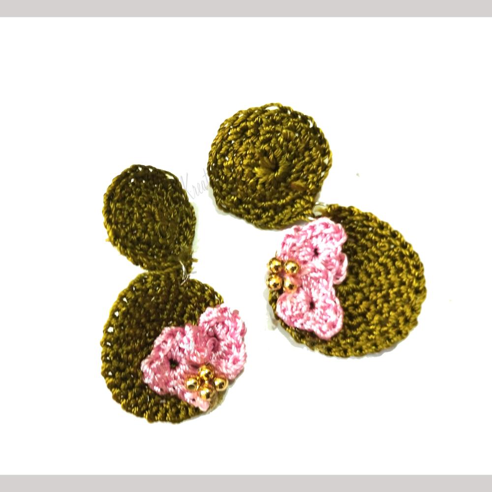 Kavya's Kreation Handmade Thread Dangler Earrings