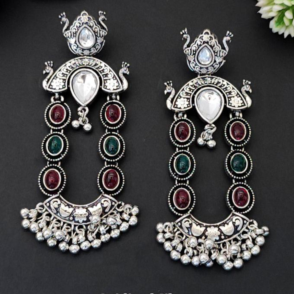 Everlasting Quality Jewels Oxidised Plated Dangler Earrings