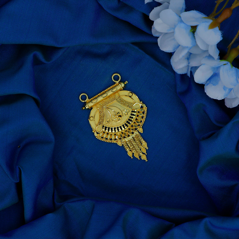 Mahavir Stylish DYE Gold Plated Pendant for Women