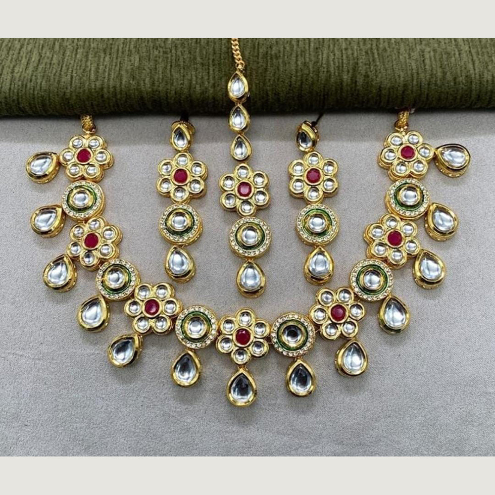 FS Collection Gold Plated Necklace Set