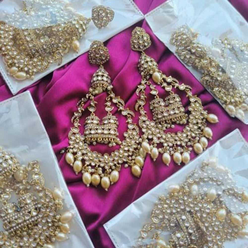 FS Collection Silver Plated Dangler Earrings