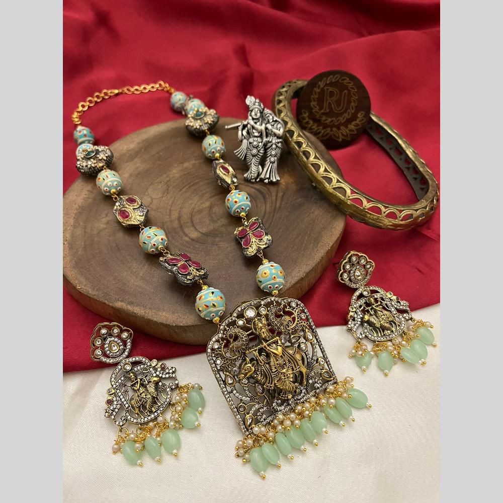 FS Collection Gold Plated Necklace Set
