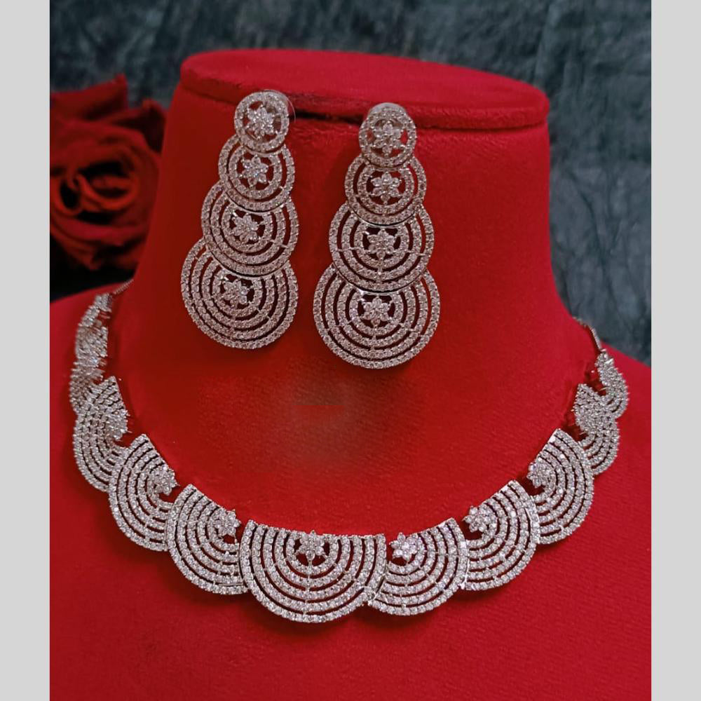 FS Collection American Diamond Necklace Set