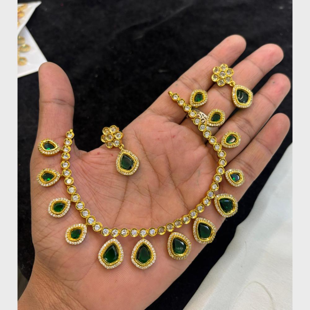 FS Collection Classic Crystal Stone And Austrian Stone Necklace Set