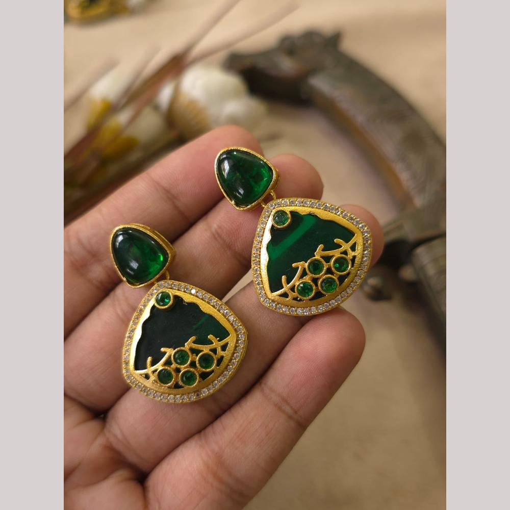 FS Collection Pota Stone Designer Dangler Earrings