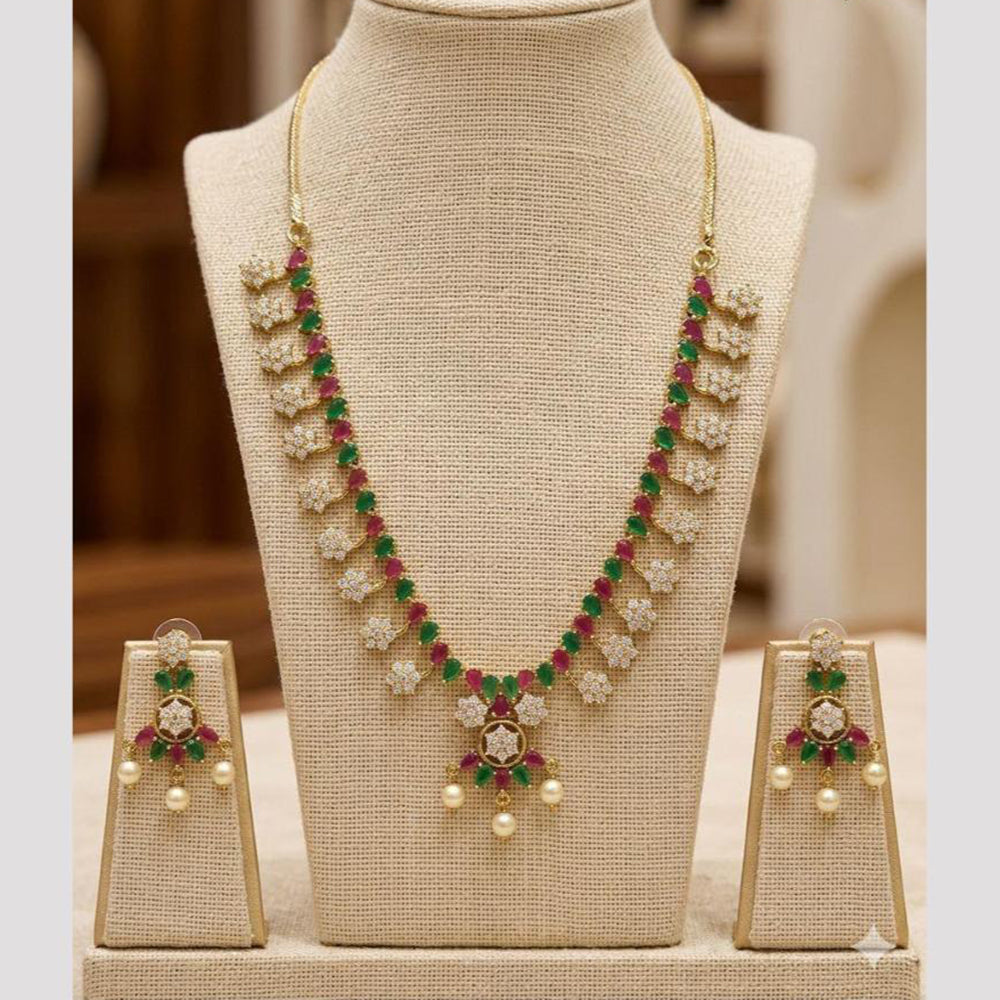 FS Collection Pota Stone And Beads Long Necklace Set