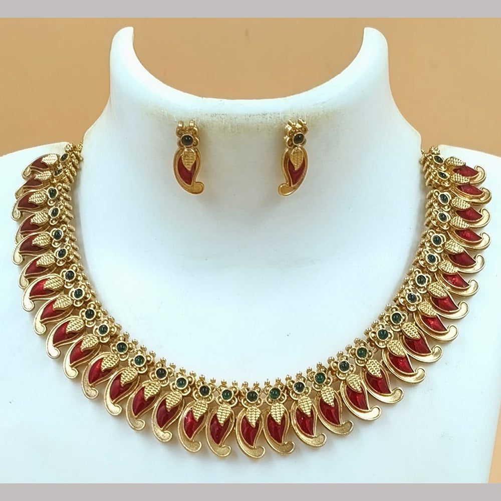 FS Collection Elegant Pota Stone Necklace Set