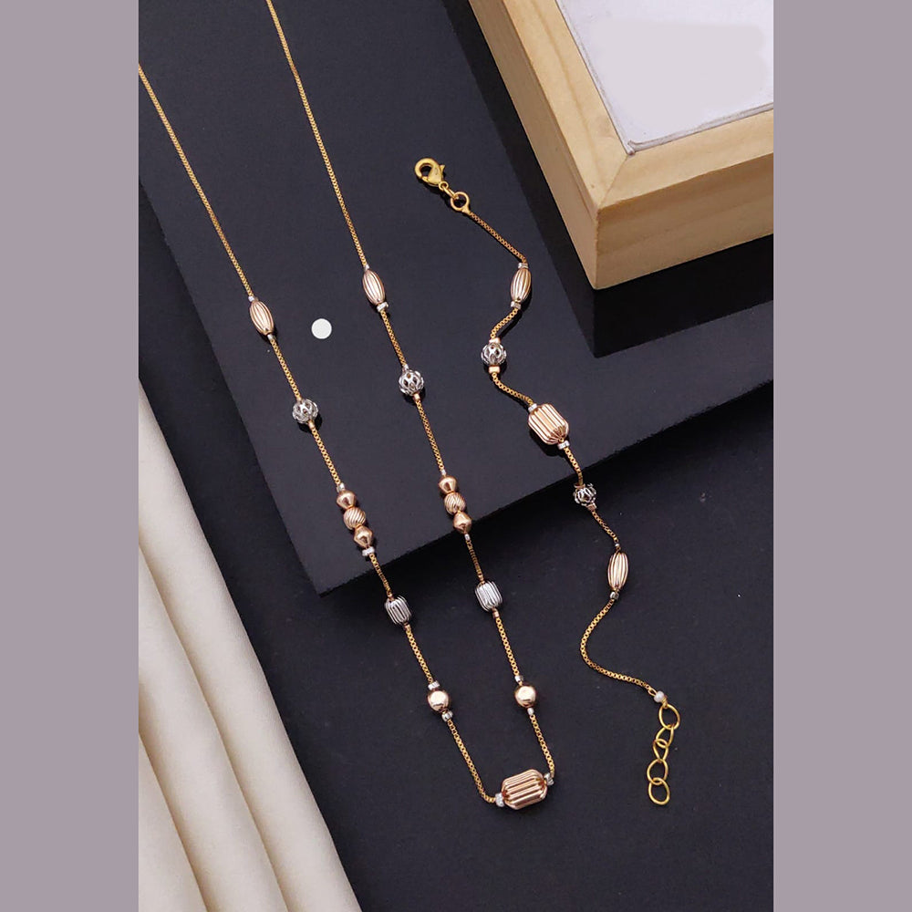 Akruti Collection Gold Plated Beads Combo Set