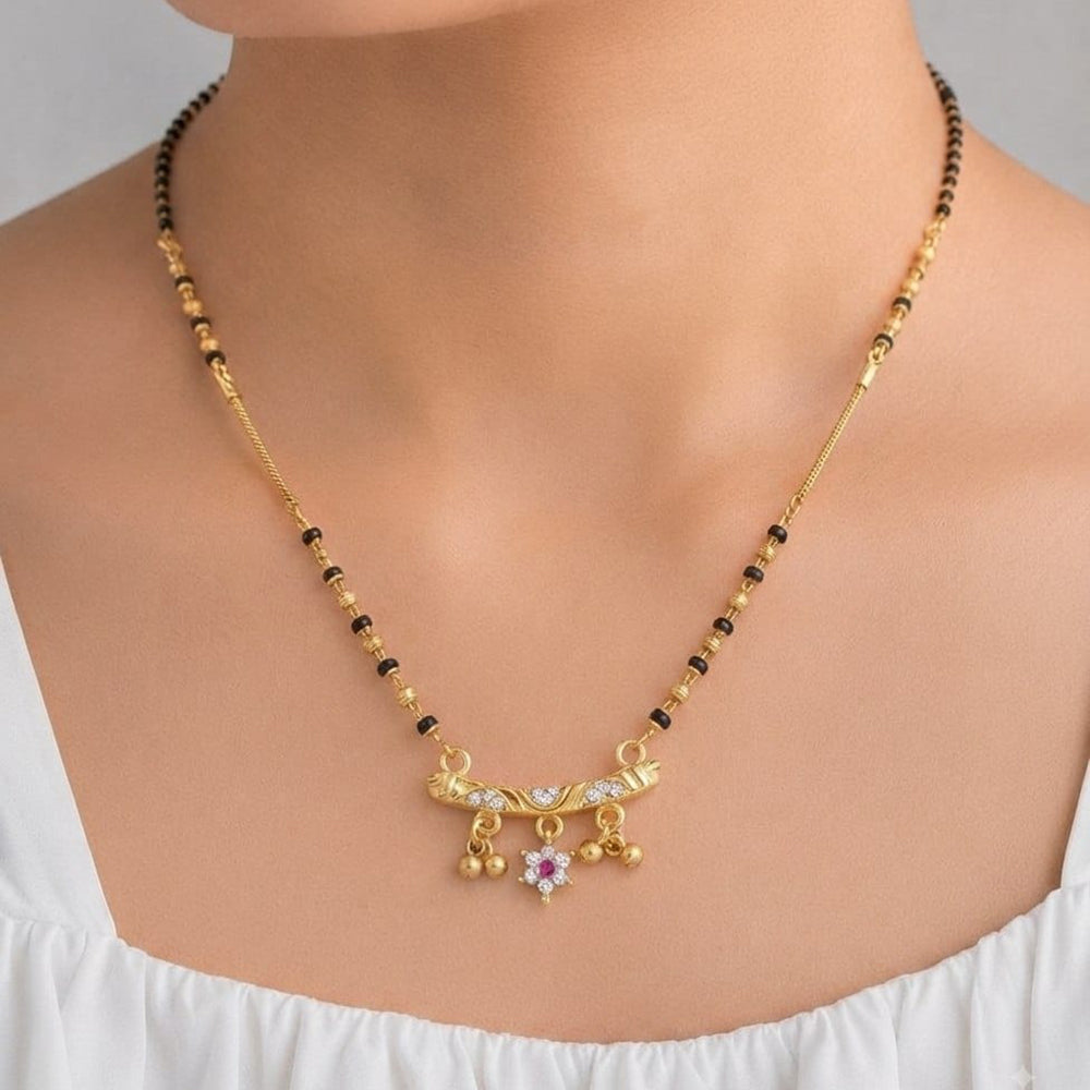 Akruti Collection Classic Austrian Stone Designer Mangalsutra