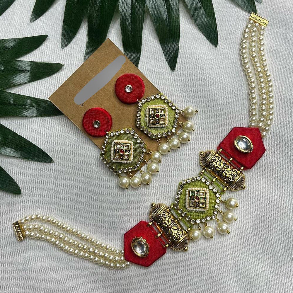 Shrijicreation Handmade Choker Necklace Set