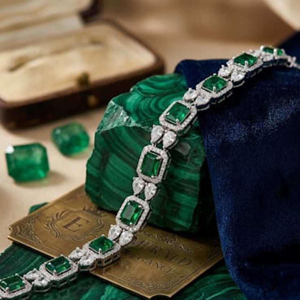 Palak Art Sparkling American Diamond Designer Bracelet