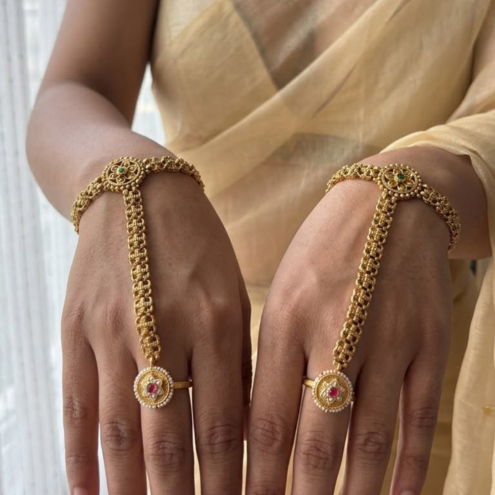Jewel Addiction Premium Pota Stone And Pearl Hath Panja