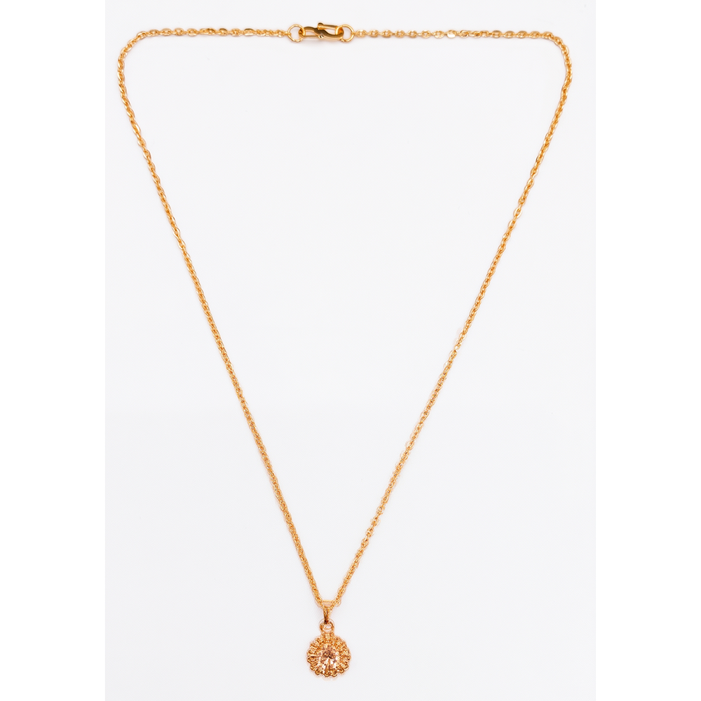 Urthn Crystal Stone Chain Pendant For Women/ Girls (Pack of 12)