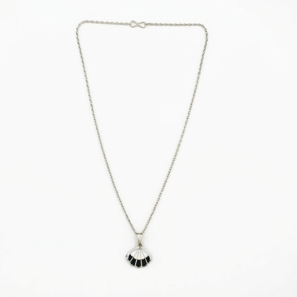 Urthn Cute Shell Charm Pendant Necklace for Women Trendy Daily Wear Accessory(Pack of 12)