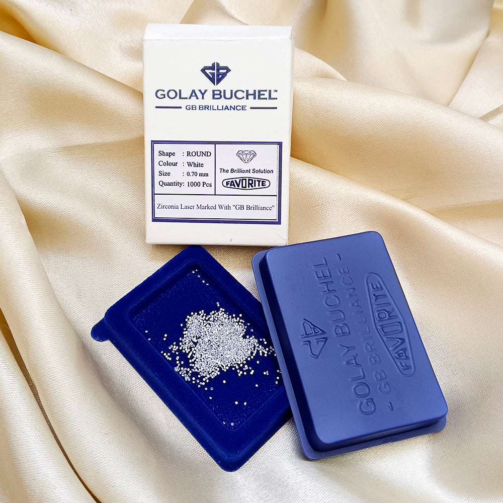 Golay Buchel Cubic Zirconia Round Shape Cubic Zirconia Stone (0.80mm to 12mm)