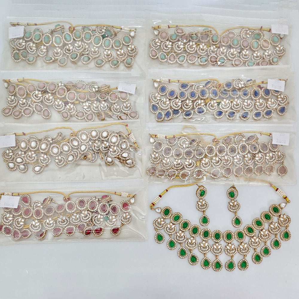 JCM Designer Pota Stone Necklace Set