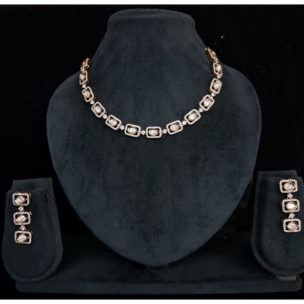 JCM Elegant Crystal Stone And Austrian Stone Necklace Set