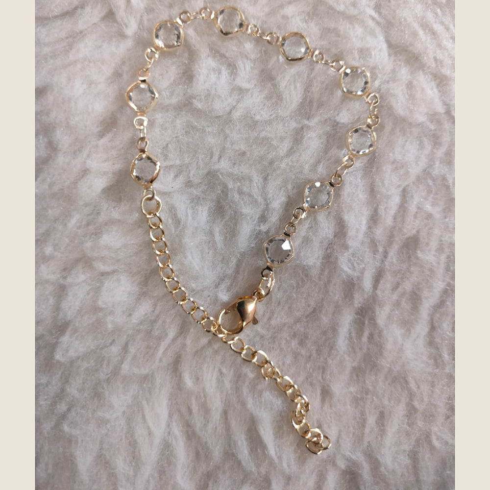 Khushboo Jewellers Luxury Style Crystal Stone Adjustable Bracelet
