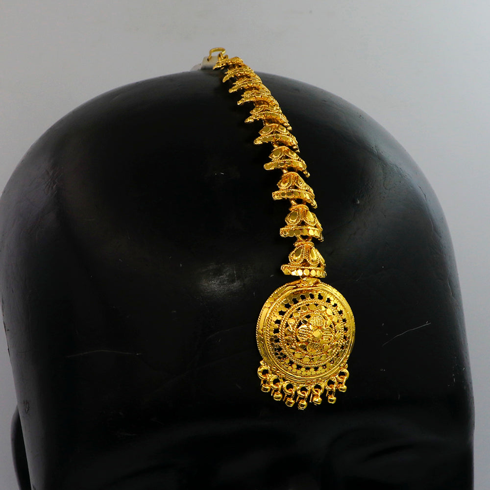 Mahavir Dye Gold Plated Maangtikka