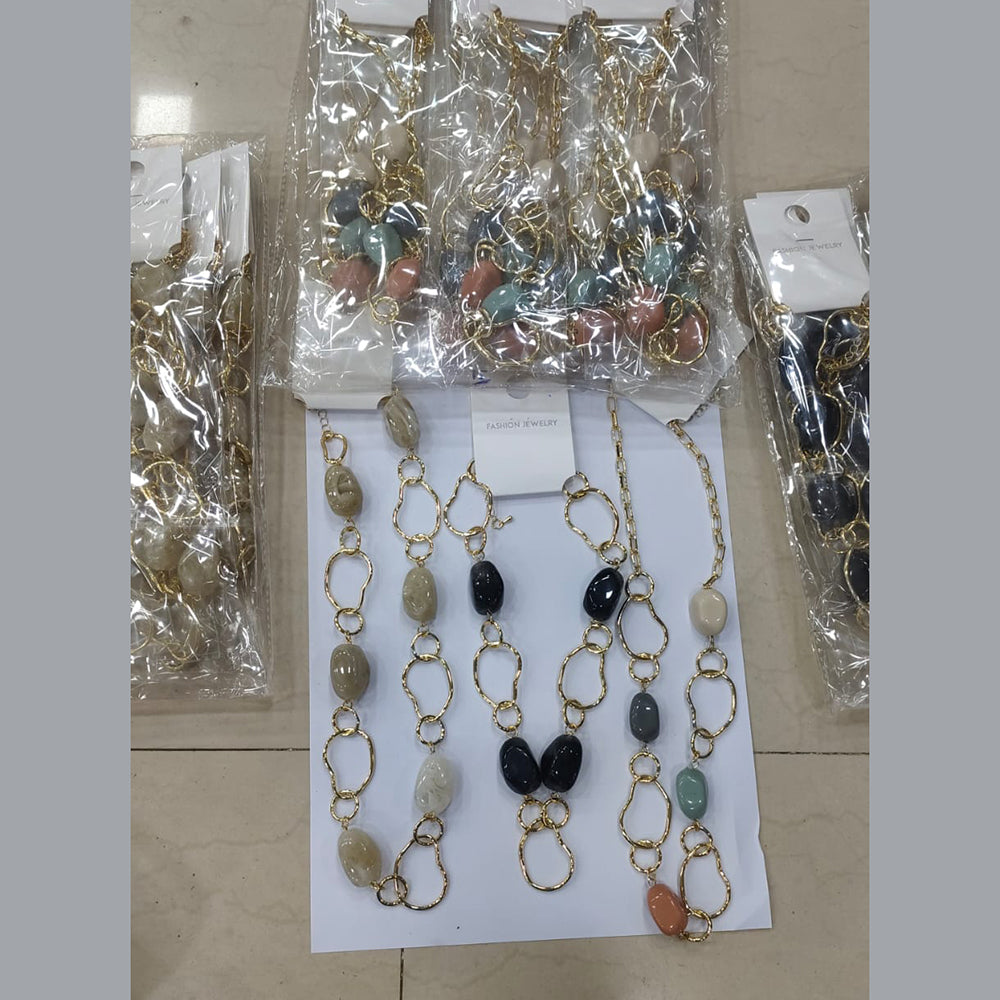 Tarohi Jewels Beads Statement Anti Tarnish Designer Necklace