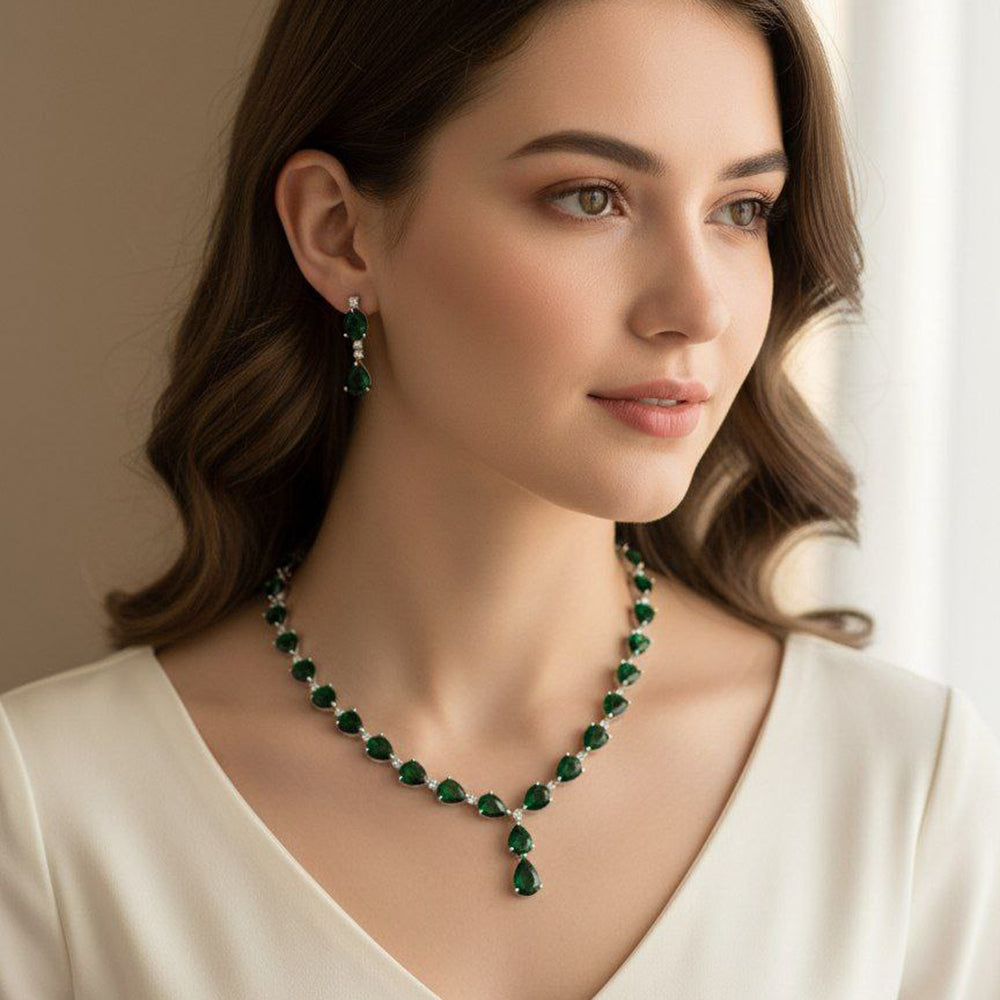 Aamrapali Luxury American Daimond Necklace Set