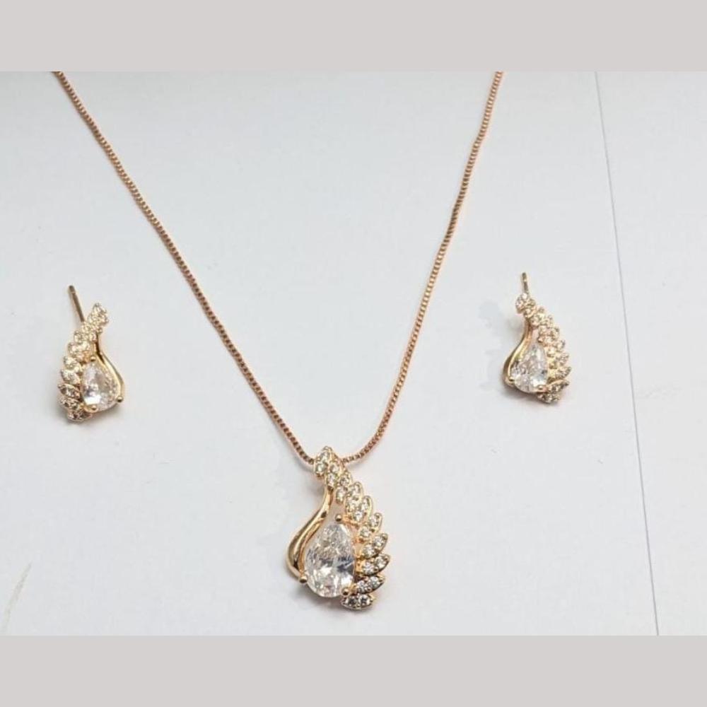 Aamrapali Classic Austrian Stone Chain Pendant Set