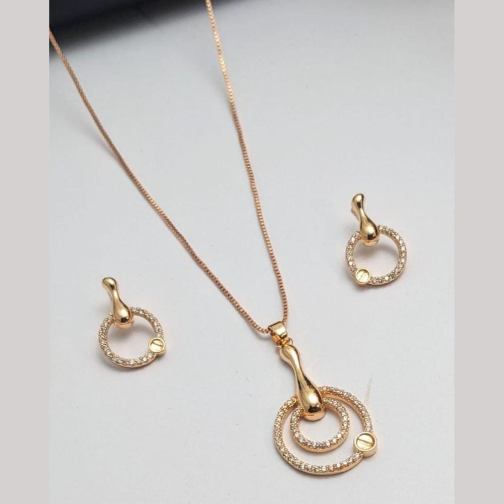 Aamrapali Classic Austrian Stone Chain Pendant Set
