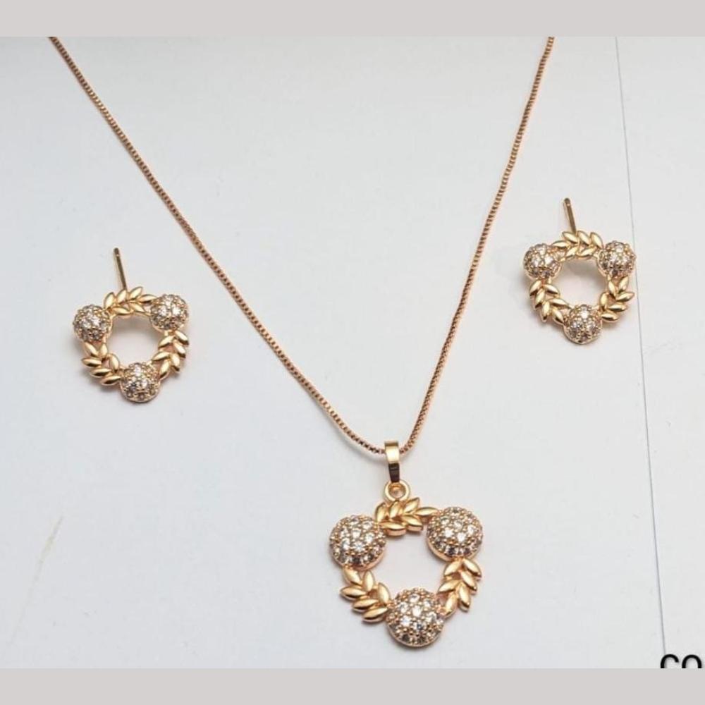 Aamrapali Classic Austrian Stone Chain Pendant Set