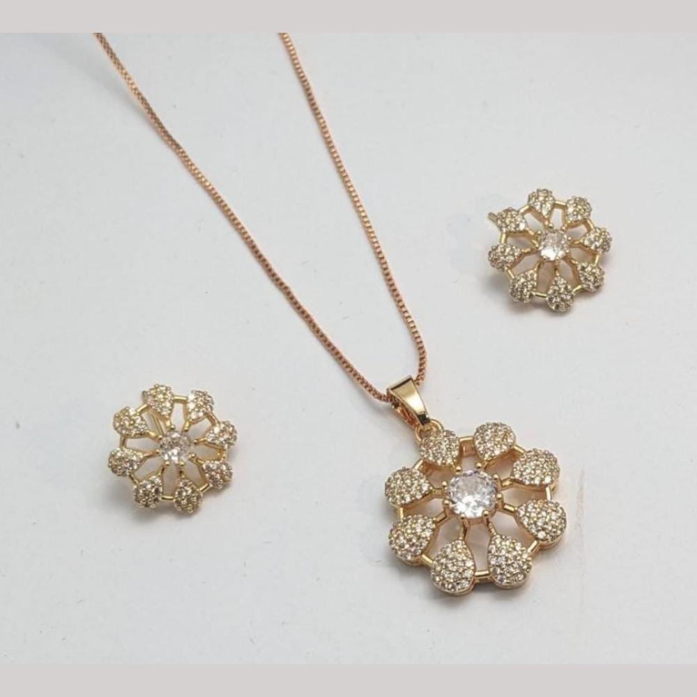 Aamrapali Classic Austrian Stone Chain Pendant Set