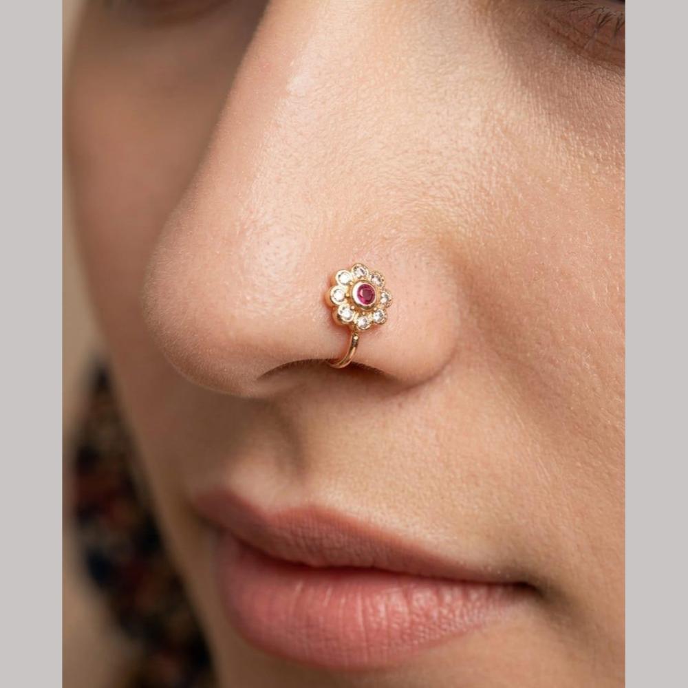Aamrapali Stylish Austrian Stone Designer Nose Pin