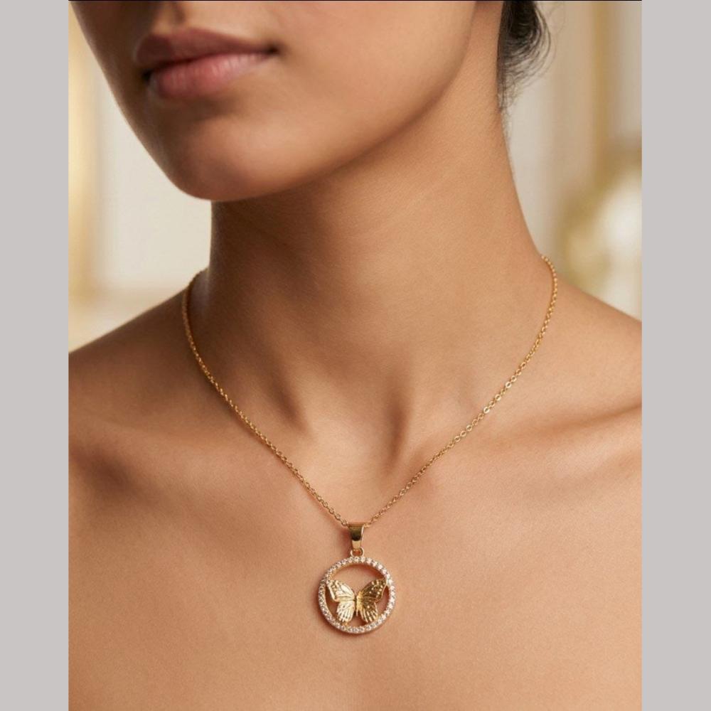Aamrapali Twilight Shine Austrian Stone Chain Pendent
