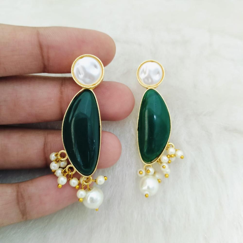 Marudhar Creations Ethereal Tiered Crescent Earrings