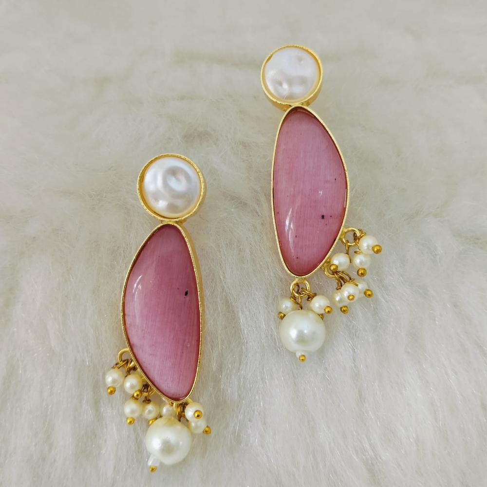 Marudhar Creations Ethereal Tiered Crescent Earrings