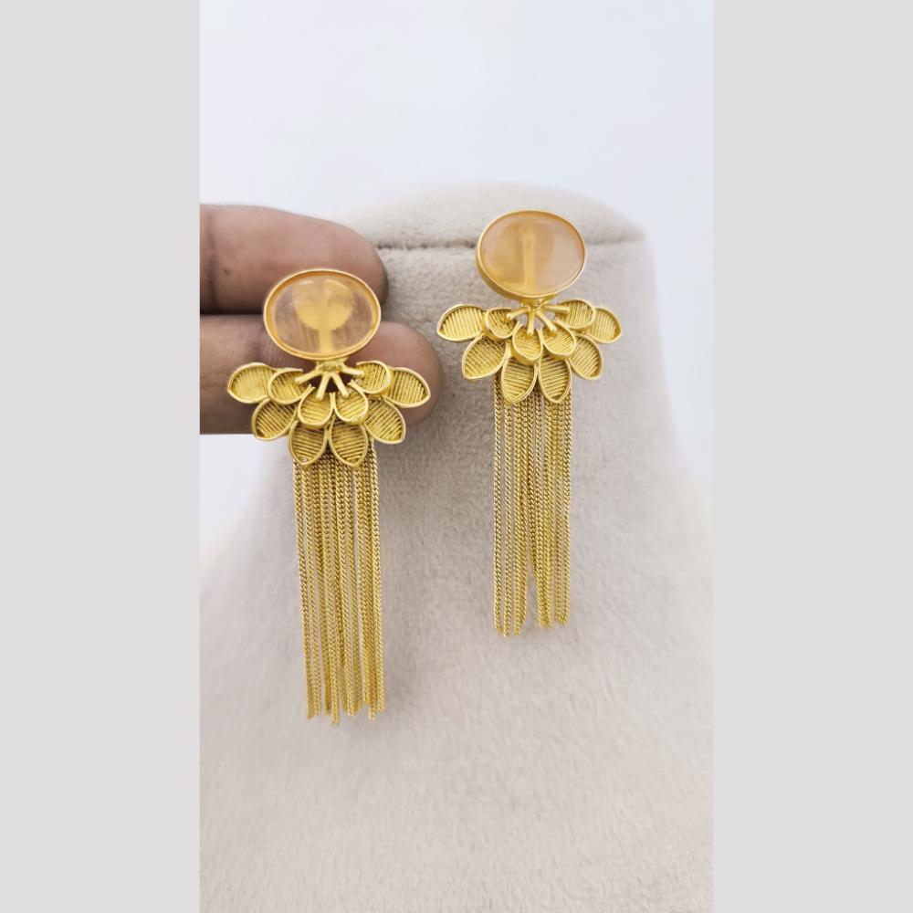 Marudhar Creations Ethereal Bloom Tassel Earrings