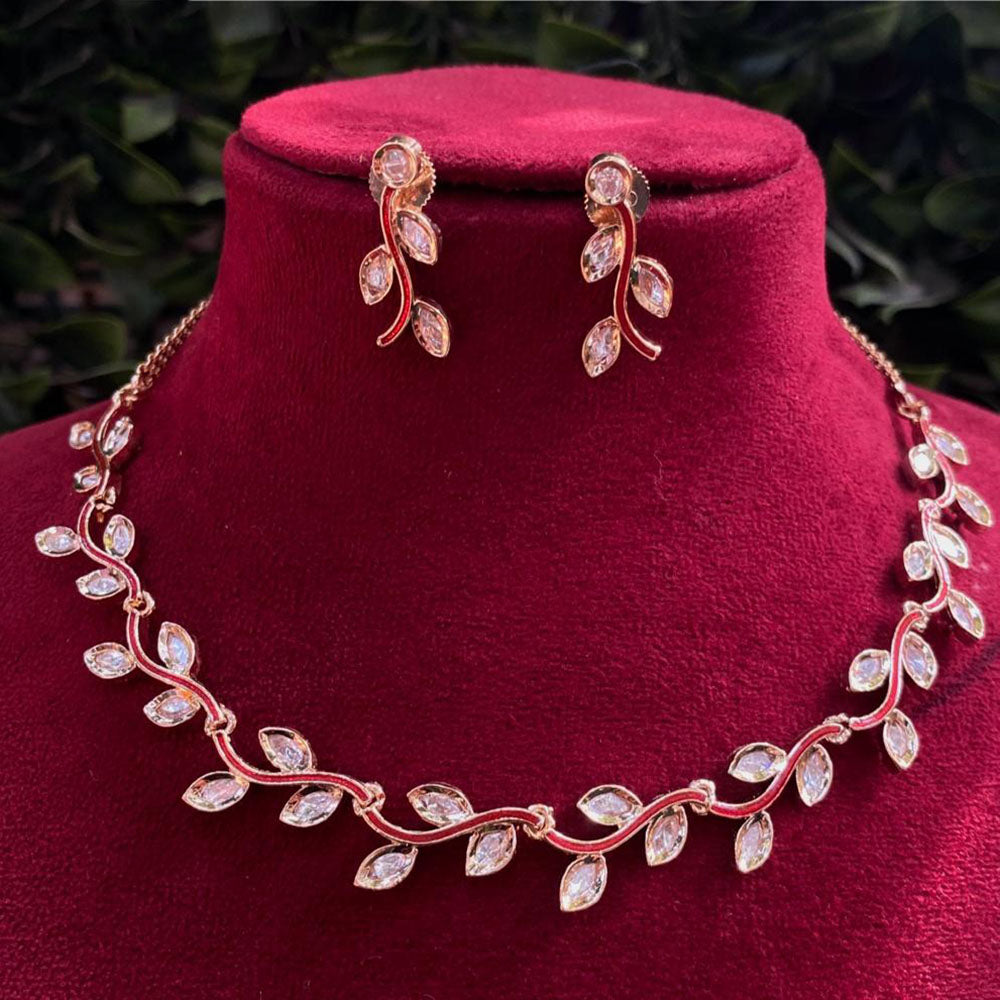 Amoliya Jewels Royal Polki Kundan And Meenakari Necklace Set