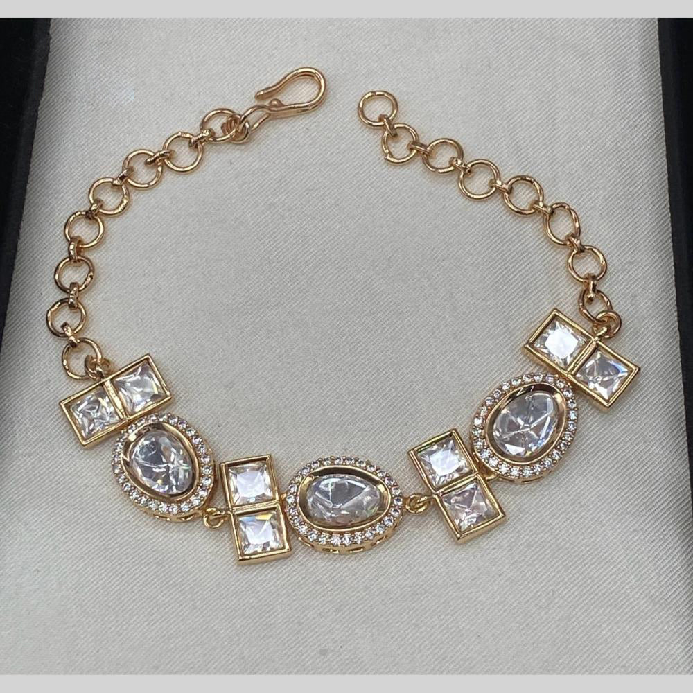 Amoliya Jewels Decent Polki Kundan Adjustable Bracelet