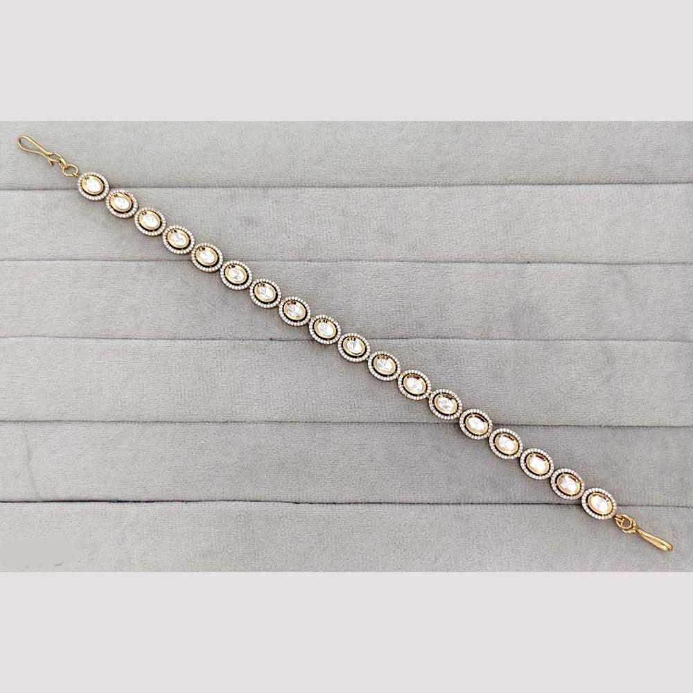 Rajwadi Collection Premium Polki Kundan Matha Patti Headpiece (Sheeshphool)