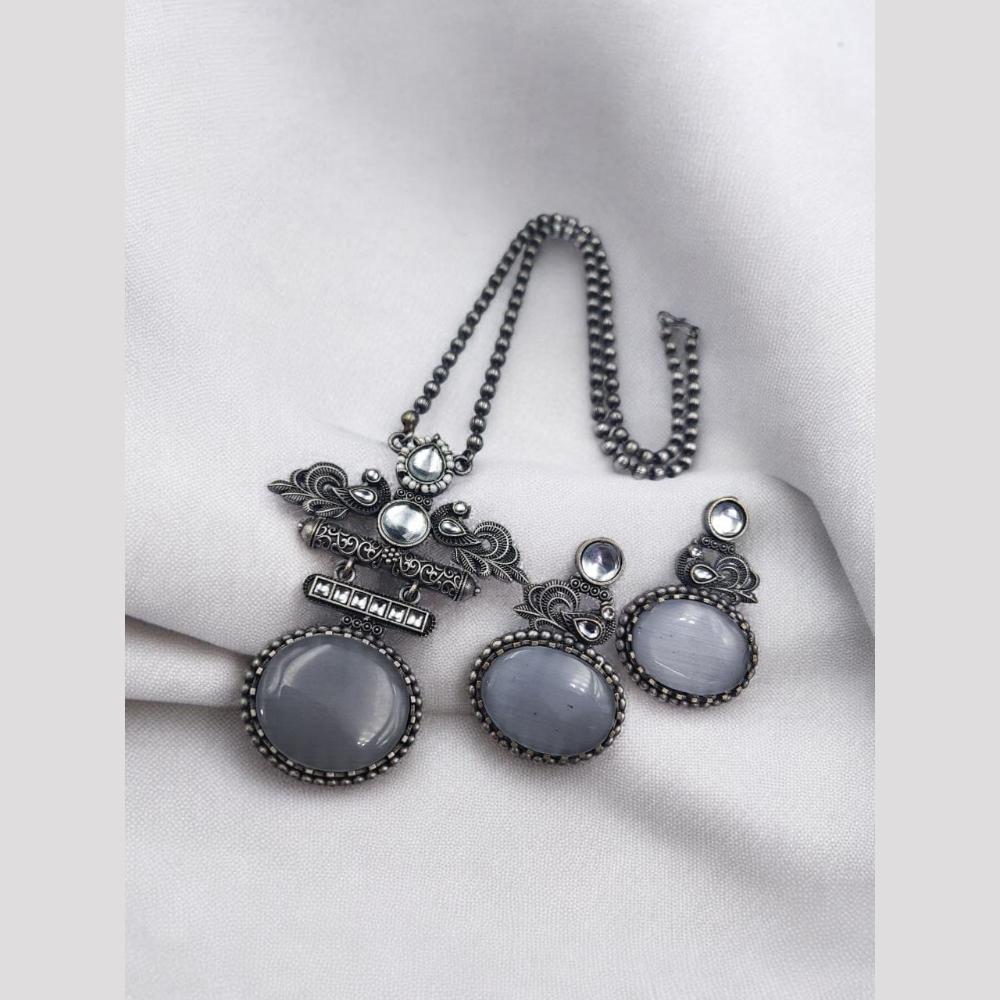 Maharani Jewels Royal Noir Elegance Long Necklace Set