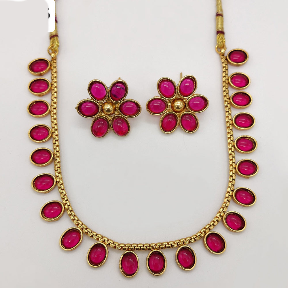 Royal Kundan Jewellery Grand Pota Stone Necklace Set