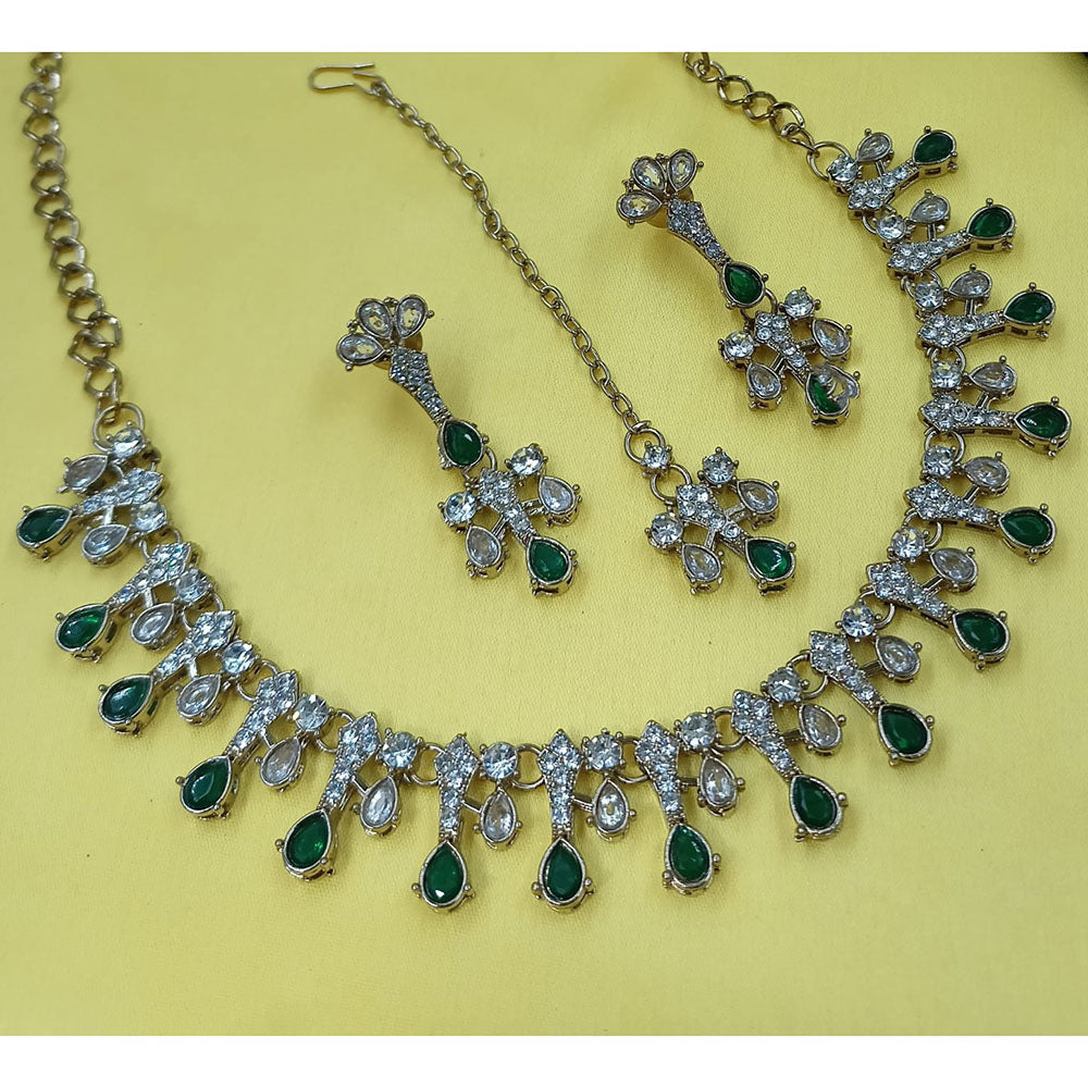 NAFJ Glamorous Austrian Crystal Inspired Necklace Set