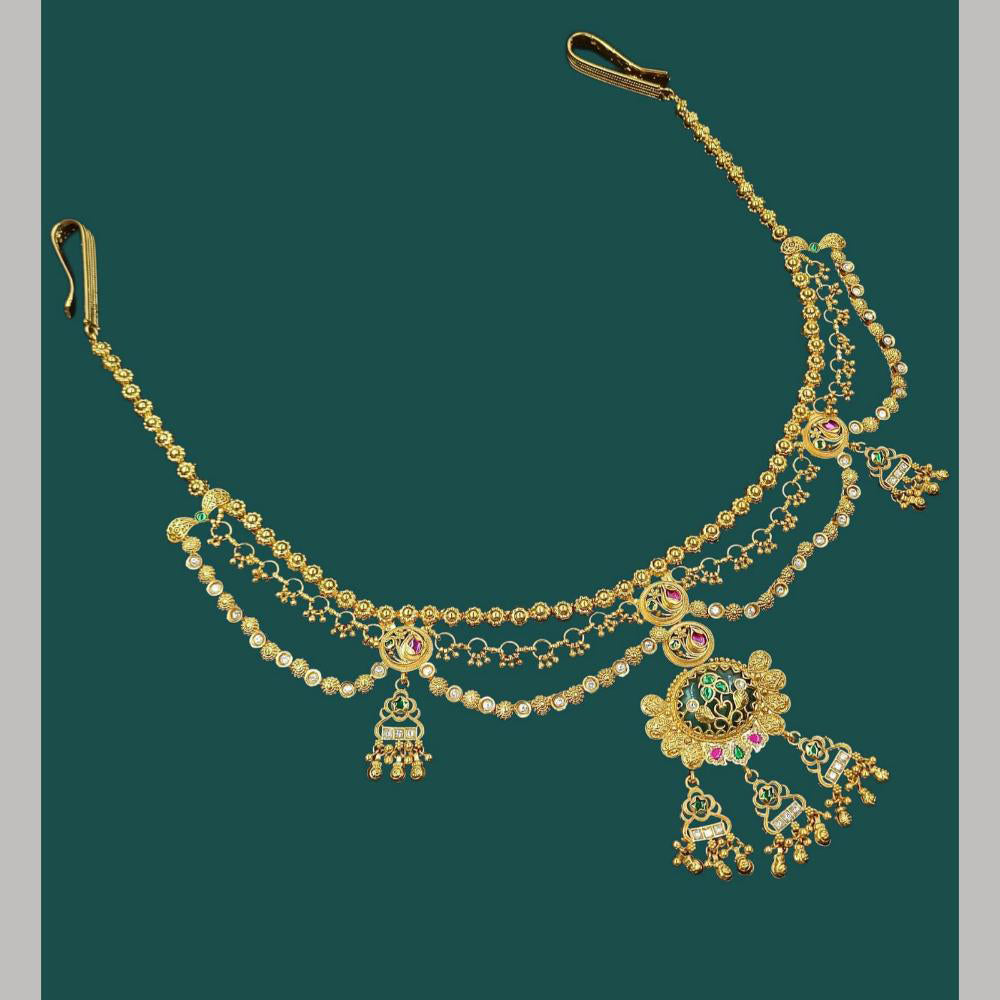 NAFJ Premium Pota Stone And Pearl Necklace