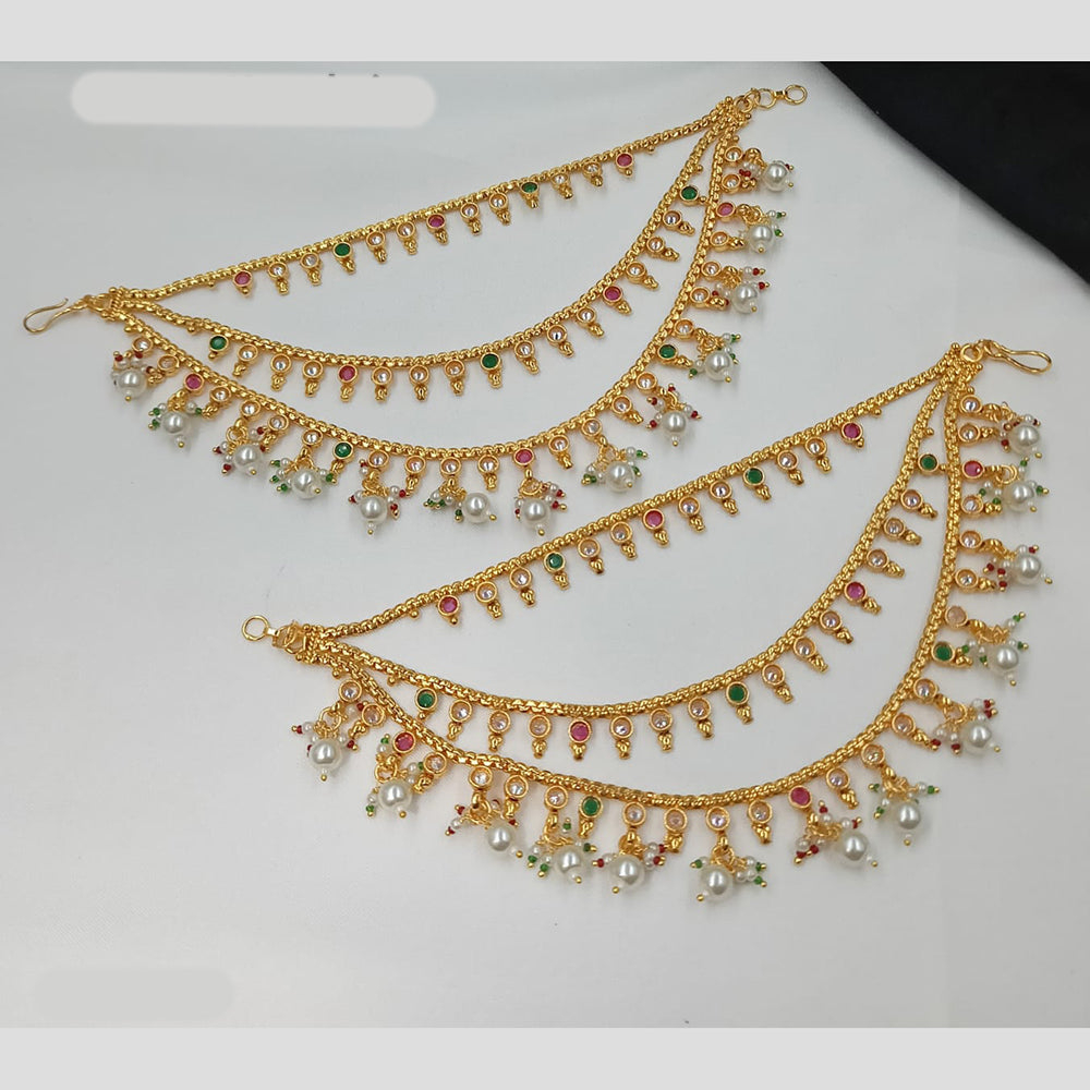 NAFJ Glamorous Pota Stone Pearl Kanchain