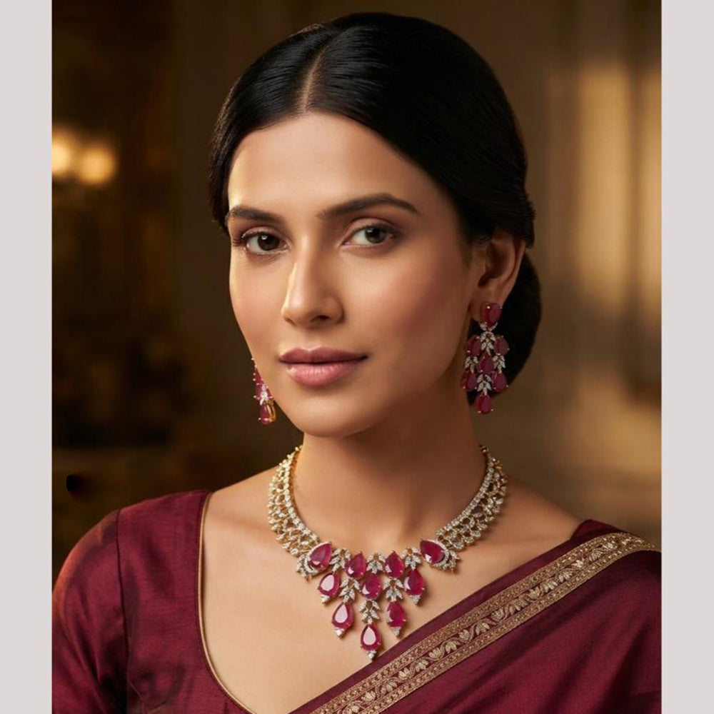 NAFJ Royal American Daimond Necklace Set